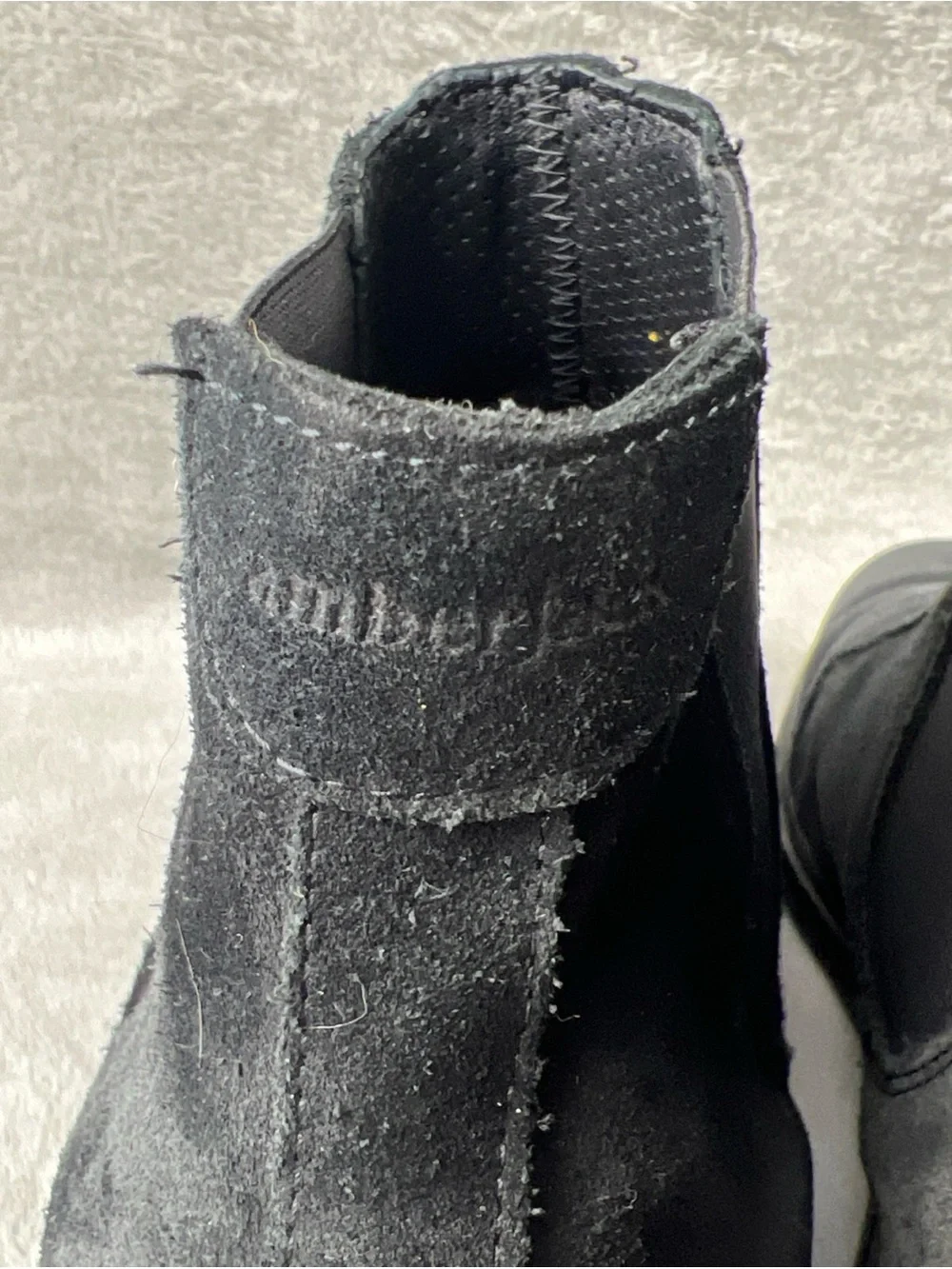 Amberjack Chelsea Boots Men's 10 M Black Suede Leather Ankle Stretch Comfort
